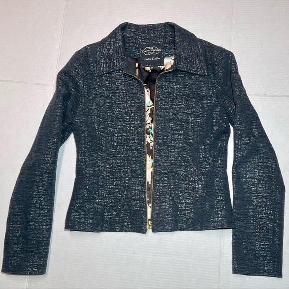 MARY ZAIDE Limited Edition Women’s Jacket Size 38 Black - Picture 4 of 7